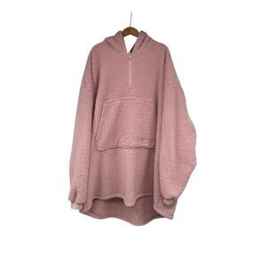 The Comfy Original Wearable Blanket Pink Sherpa Oversized One Size Adult Size